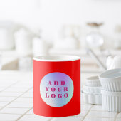 Rotes Logo Kaffeetasse