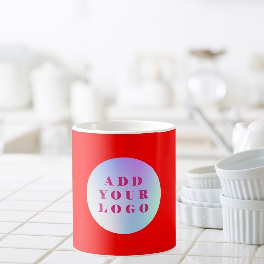 Rotes Logo Kaffeetasse