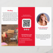 Rotes Logo oder Broschüre "Foto" (Vorderseite)