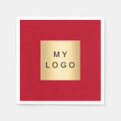 Rotes Logo Serviette (Vorderseite)