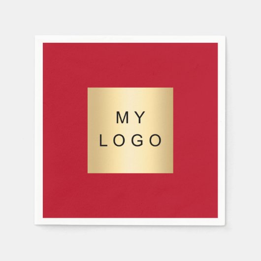 Rotes Logo Serviette (Vorderseite)