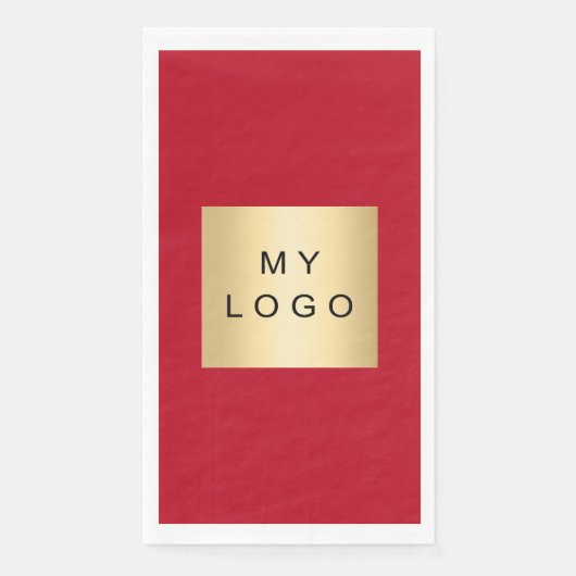 Rotes Logo Serviette (Vorderseite)