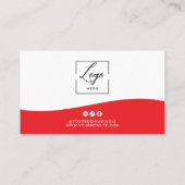 Rotes Logo-Verlosung Gewinnen Sie ein Ticket (Rückseite)