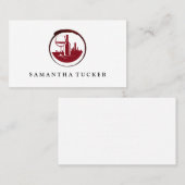 Rotes Logo von Wine City | Weinberg Anwesen Weinke Visitenkarte (Vorne/Hinten)