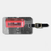Rotes London Phonebox Gepäckanhänger (Vorderseite horizontal)
