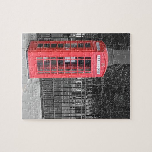 Rotes London Phonebox Puzzle (Horizontal)