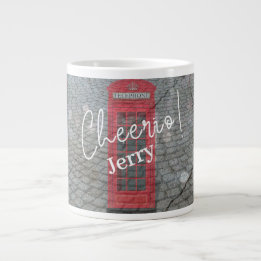 Rotes London-Telefonhäuschen Jumbo-Tasse