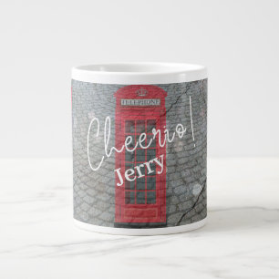 Rotes London-Telefonhäuschen Jumbo-Tasse