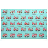 Rotes Löschfahrzeug scherzt dekoratives Gewebe Stoff (Fat Quarter (45,7 x 55,9 cm))