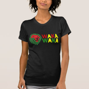 Rotes Löwe-Grün-Mähne Waka Waka Shirt