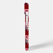 Rotes Löwenkopf-Design  Case-Mate iPhone Hülle (Rückseite / Links)