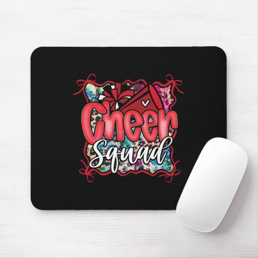 Rotes Mädchen passender Bogen Leopard Regenbogen K Mousepad (Mit Mouse)