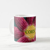Rotes Maismuster Kaffeetasse (Vorderseite Links)