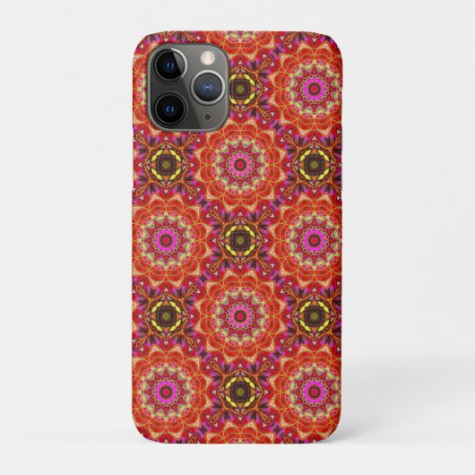 Rotes MANDALA Case-Mate iPhone Hülle (Rückseite)