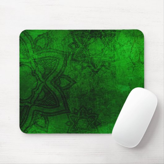 Rotes Mandala-Muster Mousepad (Mit Mouse)