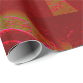 Rotes Mandala-Verpackungspapier Geschenkpapier (Rolleneckpunkt)