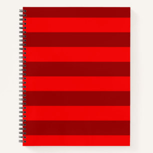 Rotes Marineblau-Streifendesign Notizblock