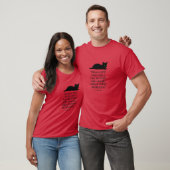 Rotes Mark Twain Katzen Zitat T-Shirt (Unisex)