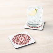 Rotes marokkanisches Mosaik ALCAZAR Getränkeuntersetzer (Rechte Seite)