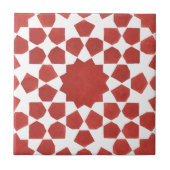 Rotes marokkanisches Mosaik MAMLUK Fliese (Vorderseite)