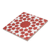 Rotes marokkanisches Mosaik MAMLUK Fliese (Seite)