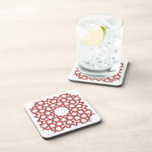 Rotes marokkanisches Mosaik MAMLUK Getränkeuntersetzer (Rechte Seite)