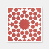 Rotes marokkanisches Mosaik MAMLUK Serviette (Vorderseite)