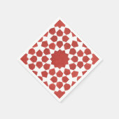 Rotes marokkanisches Mosaik MAMLUK Serviette (Ecke)