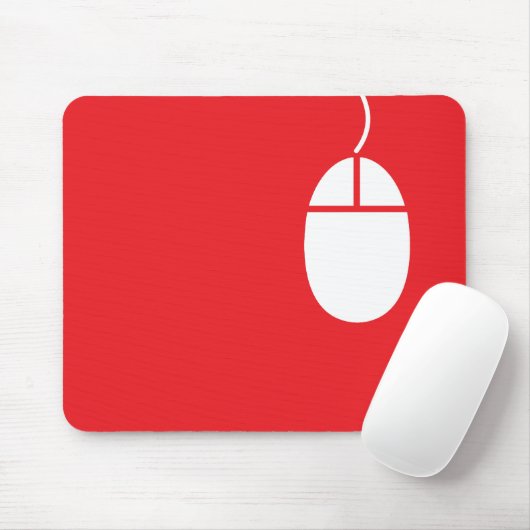 rotes Mäuseikone mousepad (Mit Mouse)