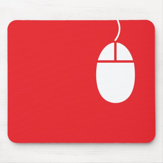 rotes Mäuseikone mousepad (Vorne)