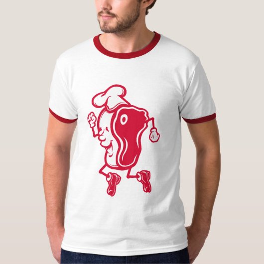 'Rotes Meaty T-Shirt (Vorderseite)