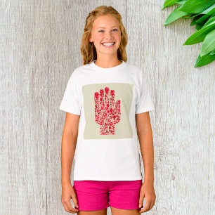 Rotes medizinisches Handsymbol Gesundheitswesen T-Shirt