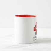Rotes medizinisches Kreuz Silber-Symbol Schlange Tasse (Zentrum)