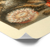 Rotes Meer - Anemone - Farbe der Meere - Kunst dru Poster (Ecke)