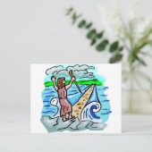 Rotes Meer - Christliche Kunstwerke Postkarte (Stehend Vorderseite)