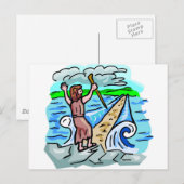 Rotes Meer - Christliche Kunstwerke Postkarte (Vorne/Hinten)