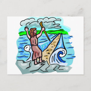 Rotes Meer - Christliche Kunstwerke Postkarte