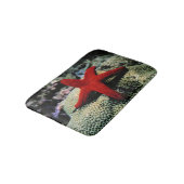 Rotes Meer der Stern-Fisch-| Badematte (Schrägansicht)