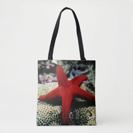 Rotes Meer der Stern-Fisch-| Tasche (Vorderseite)
