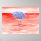 Rotes Meer Umbrella Poster (Vorne)