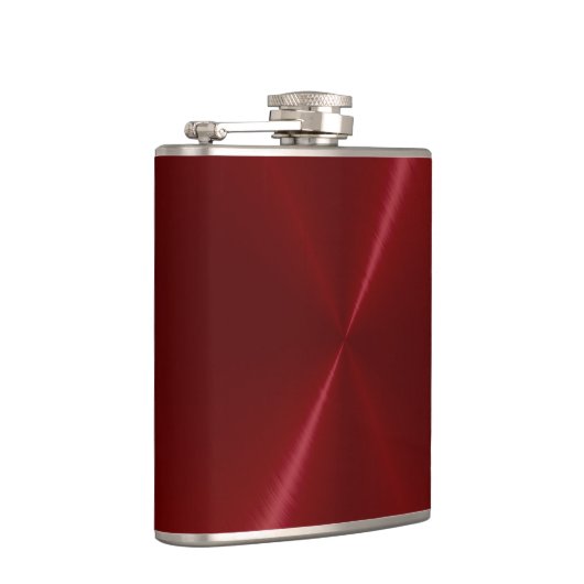 Rotes Metall Flachmann (Rechts)