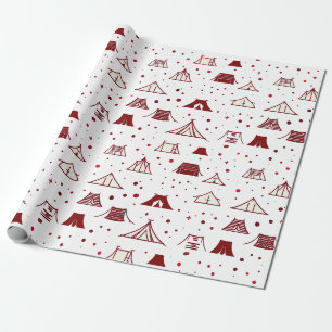 Rotes minimales Testdesign Geschenkpapier