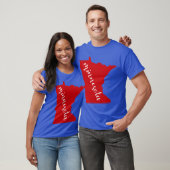 Rotes Minnesota State MN Oversized T-Shirt (Unisex)