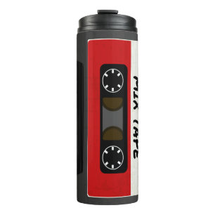 Rotes Mix Tape - Retro-Geschenk im Stil der 80er u Thermosbecher