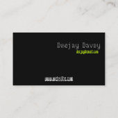 Rotes Mixtape Visitenkarte (Rückseite)