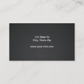 Rotes modernes elegantes berufliches nobles visitenkarte (Rückseite)