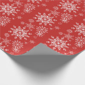 Rotes modernes elegantes geschenkpapier (Ecke)