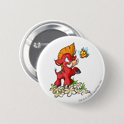 Rotes Moehog und Summen Button (Vorne & Hinten)