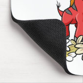 Rotes Moehog und Summen Mousepad (Ecke)