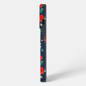 Rotes Mohn Blumen-Design Case-Mate iPhone-Hülle iPhone Hülle (Linke Seite)